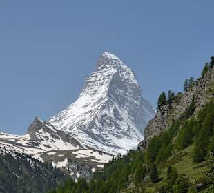 Blick aufs Matterhorn von Zermatt
