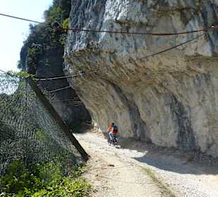Der Radweg am Gardasee entlang