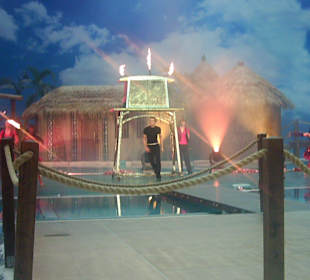 Abendshow in der Südsee