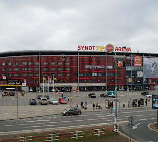 Blick auf das Stadion Eden