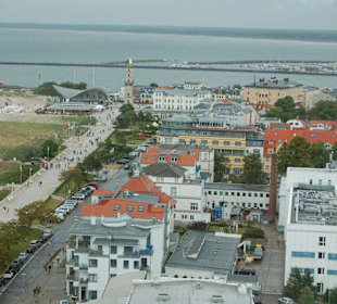 Blick über Warnemünde