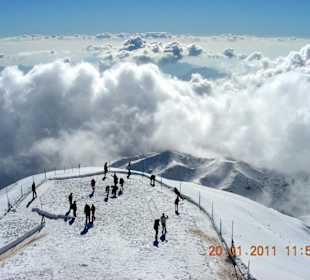 Auf dem Berg, Blick von der Bergstation 3 Etage