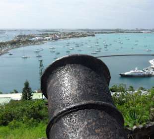 Blick auf den Hafen von Marigot