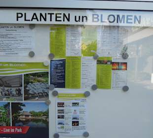 Veranstaltungs Tafel am Eingang