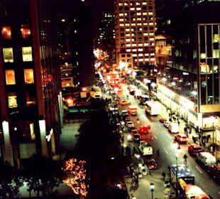 New York Madison Square by night