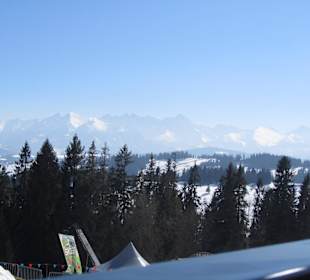 Widok z Karczmy na szczycie Kotelnicy