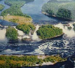 Carrao River/Venezuela aus der Luft