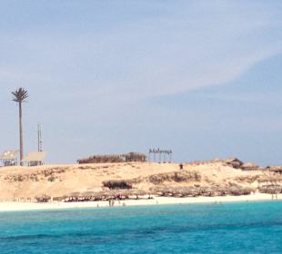 Insel Mahmya vom Wasser aus