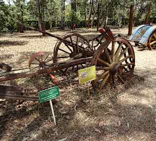 Alte Landmaschinen im Freigelände
