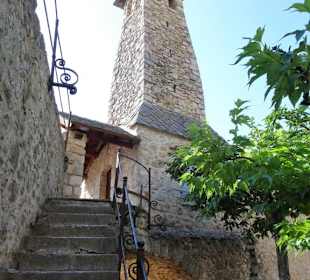 Aufgang aus der 1. Ebene auf den Wehrgang