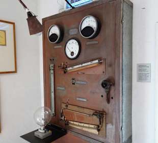 Schaltwand einer Gasgeneratorenanlage der Hütte