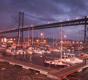 Nachtleben unter der Brücke