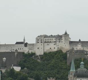 Ausblick vom Elisabethkai an der Salzach