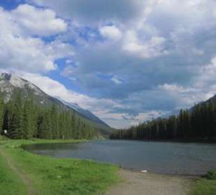 Am Bow River bei Banff