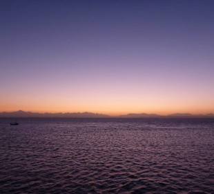 Sonnenuntergang auf der Zweitagestour