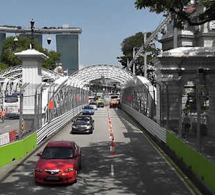 Ein Abschnitt der F1-Rennstrecke