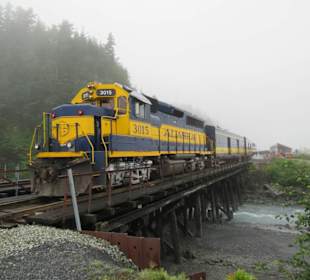 Bahnhof, Zug zu lang, lok steht draussen