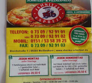 Speisekarte