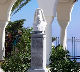 Santorin selbst im Bild Landschaft, Stadt