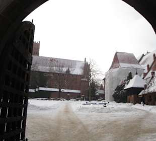 Dziedziniec Zamku w Malborku.