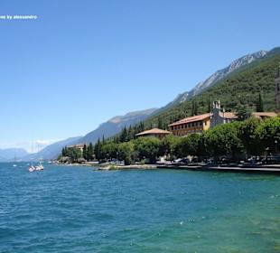 Strandpromenade in Brenzone