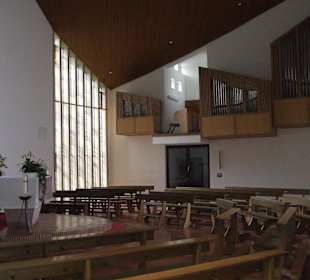 Innenansicht der Kapelle am Wachtküppel