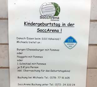 Soccer Halle, SoccArena Höheinöd GmbH