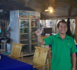 Perfekte freundliche Bedienung