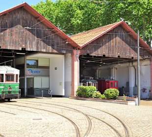 Lokschuppen des Museums