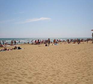 Gepflegter Sandstrand von Bibione