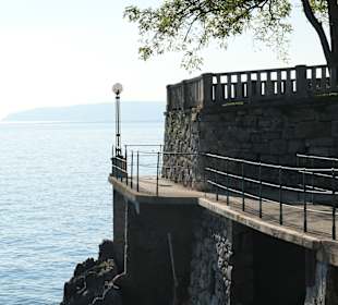 Bei der Lungomare (Strandpromenade) bei Lovran