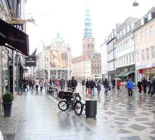 Ströget - Fußgängerzone in Kopenhagen
