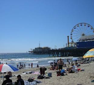 Santa Monica Beach und Pier