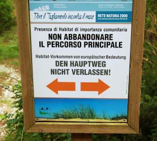 Das Naturreservat von Bibione