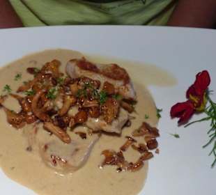 Putensteak mit Pfifferlingen