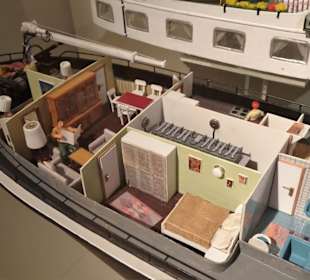 Der Wohnbereich eines Binnenschiffes