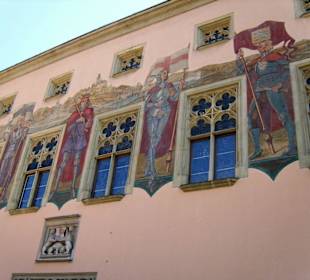 Fassade am historischen Rathaus