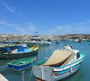 Die bunten Boote in Marsaxlokk