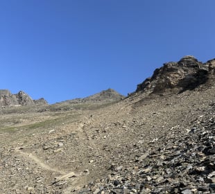 Anstieg zur Kreuzspitze