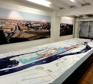 Modell der neuen "Überseestadt"