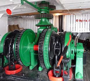 Hier drüber wurde der Anker gelichtet / gesetzt