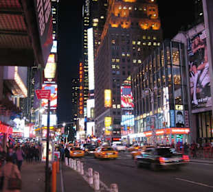 Times Square by night southbound