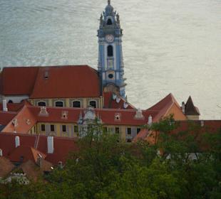 Aufstieg zur Ruine, Blick auf Stift