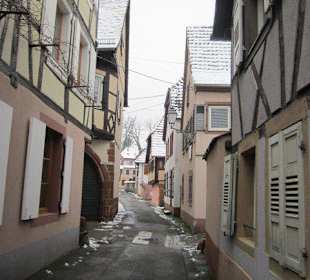 Altstadt Wissembourg im Winter