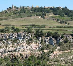 Rennes-le-Château vom Balstal aus