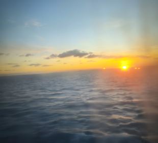 Sonnenuntergang vom Deck der Fantasy 
