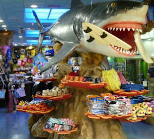 Kitschige Geschäfte auf dem Flughafen