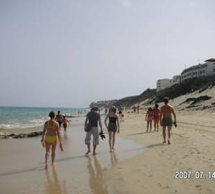 Strandwanderung in südlicher Richtung