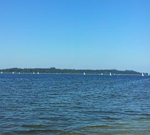Chiemsee mit Blick auf die Herreninsel