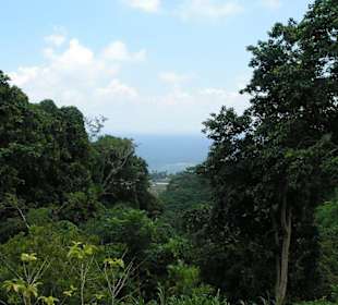 Blick von Jardin du Roi, Mahé, Seychellen